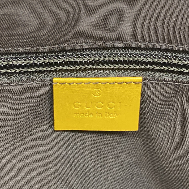 【6fd4734-k】グッチ トートバッグ ディアマンテ 353397 レザー イエロー シャンパンゴールド金具【中古】レディース