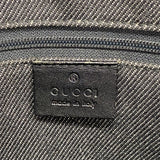 【6fd4735-k】グッチ トートバッグ 91249 デニム ブラック シルバー金具【中古】レディース