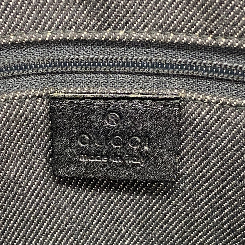 【6fd4735-k】グッチ トートバッグ 91249 デニム ブラック シルバー金具【中古】レディース