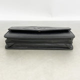 【6fd4737-k】シャネル ショルダーウォレット チェーンショルダー キャビアスキン ブラック ゴールド金具【中古】レディース