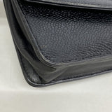 【6fd4737-k】シャネル ショルダーウォレット チェーンショルダー キャビアスキン ブラック ゴールド金具【中古】レディース