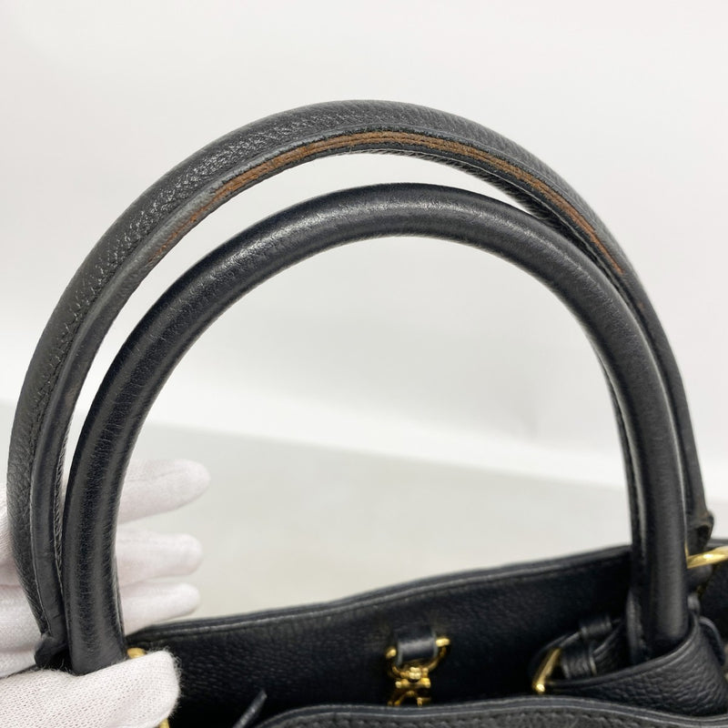 【6fd4747-k】ルイヴィトン ハンドバッグ モノグラム・アンプラント モンテーニュGM M41069 ノワール【中古】レディース