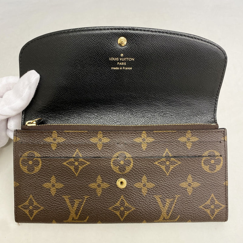 【6fd4751-k】ルイヴィトン 長財布 モノグラム・リバース ポルトフォイユエミリー M82157 ブラウン【中古】レディース