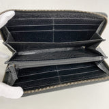 【6fd4754-k】グッチ 長財布 ビー 523667 レザー ブラック ゴールド金具【中古】メンズ レディース ユニセックス