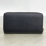 【6fd4754-k】グッチ 長財布 ビー 523667 レザー ブラック ゴールド金具【中古】メンズ レディース ユニセックス