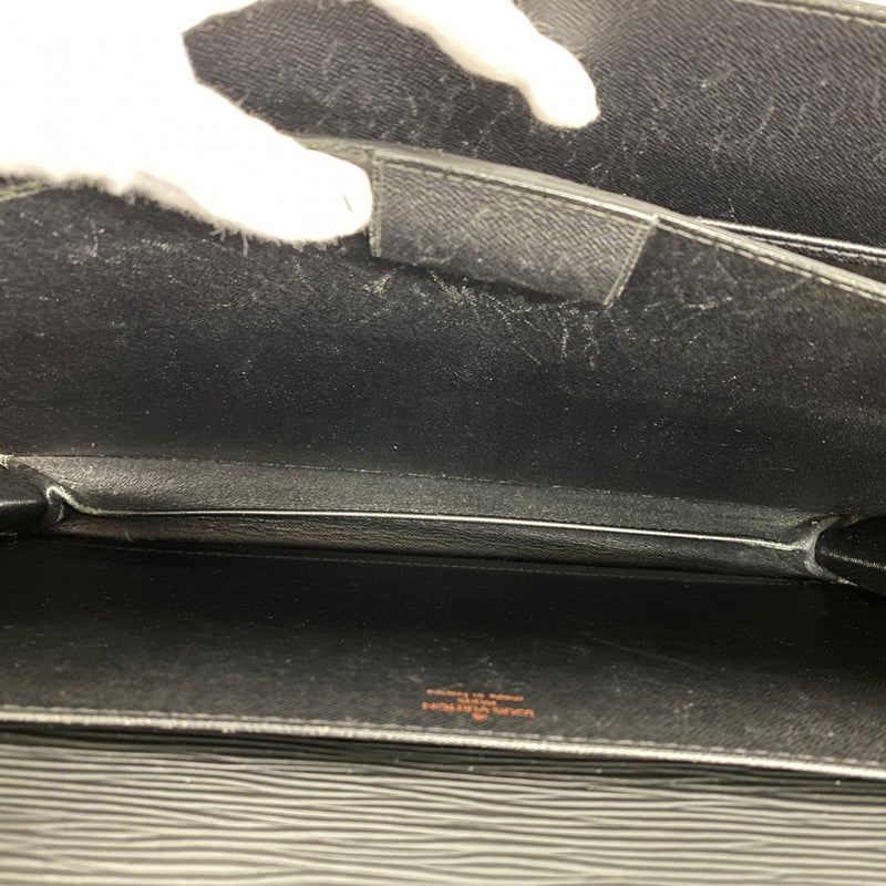 【6fd4756】ルイヴィトン ビジネスバッグ エピ セルヴィエットアンバサダー M54412 ノワール【中古】メンズ