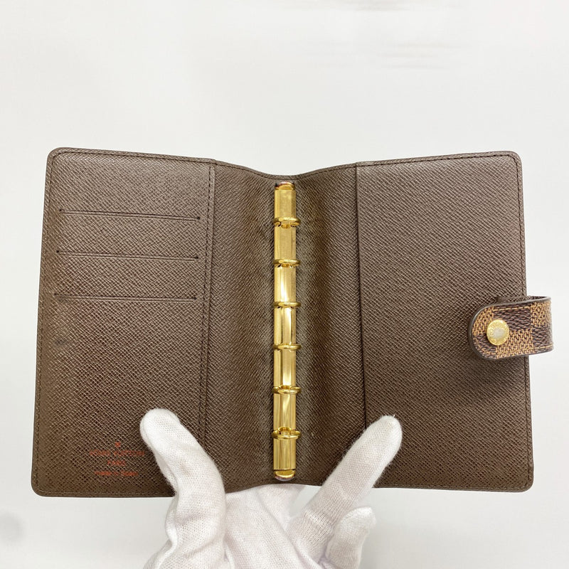【6fd4763】ルイヴィトン 手帳カバー ダミエ アジェンダPM R20700 エベヌ【中古】メンズ レディース ユニセックス
