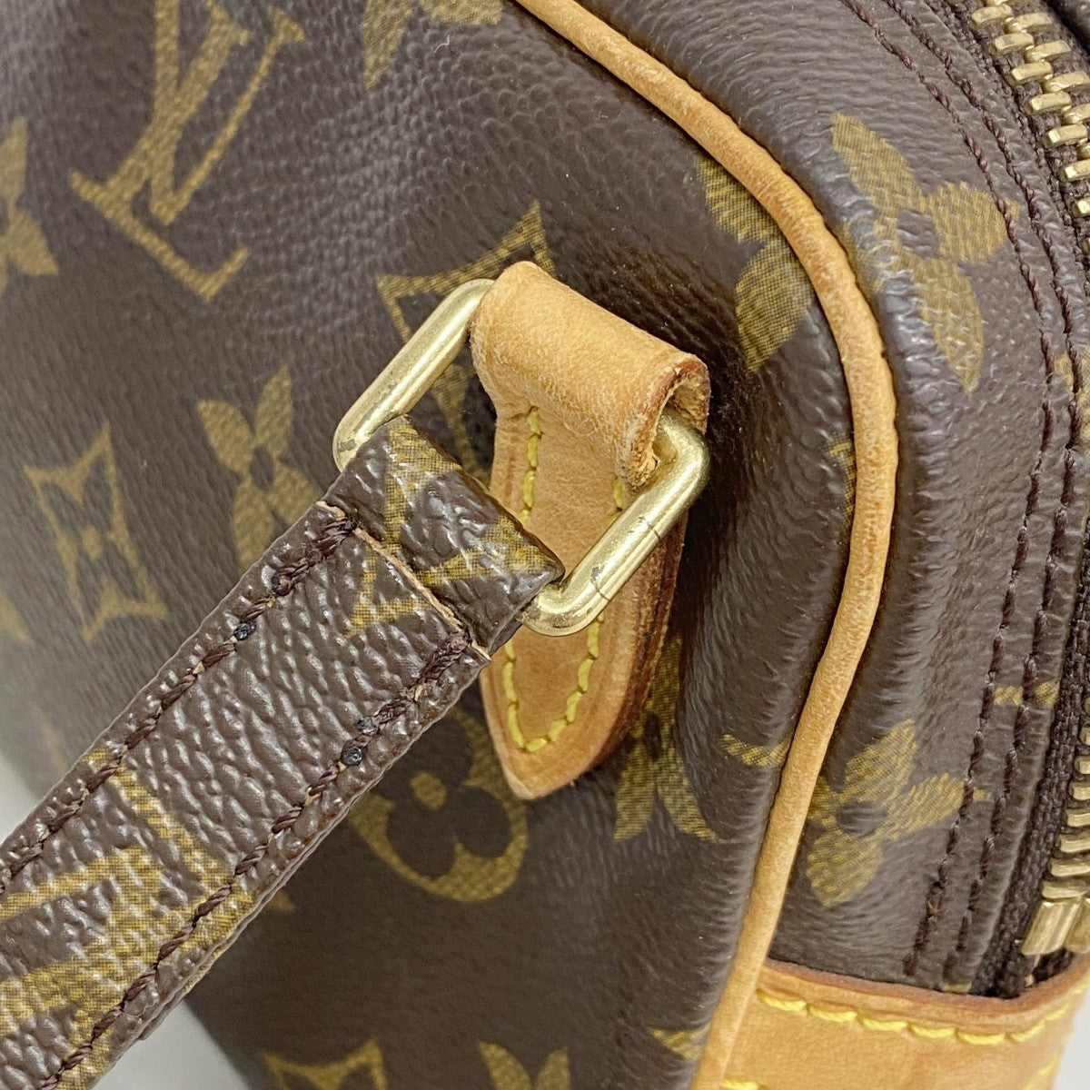 【6fd4787】ルイヴィトン ショルダーバッグ モノグラム ポシェットマルリーバンドリエール M51828 ブラウン【中古】レディース