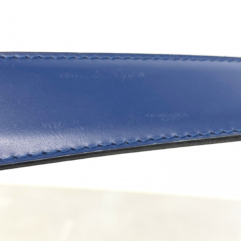 【6fd4799】サルヴァトーレフェラガモ ショルダーバッグ ガンチーニ レザー ブルー シルバー金具【中古】レディース