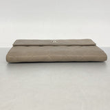 【6fd4807-k】シャネル 長財布 マトラッセ キャビアスキン ベージュ シルバー金具【中古】レディース