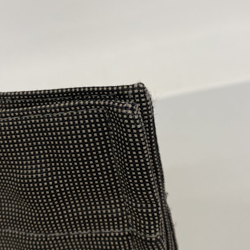 【6fd4818-k】エルメス トートバッグ エールラインMM キャンバス グレー シルバー金具【中古】メンズ レディース ユニセックス
