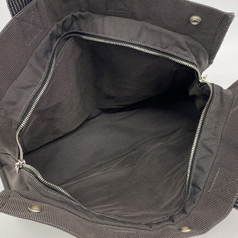 【6fd4818-k】エルメス トートバッグ エールラインMM キャンバス グレー シルバー金具【中古】メンズ レディース ユニセックス