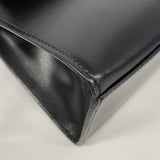 【6fd4819-k】セリーヌ ハンドバッグ レザー ブラック ゴールド金具【中古】レディース
