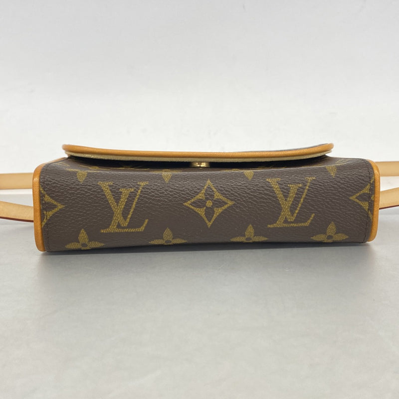 【6fd4823-k】ルイヴィトン ウエストバッグ モノグラム ポシェットフロランティーヌ M51855 ブラウン【中古】レディース