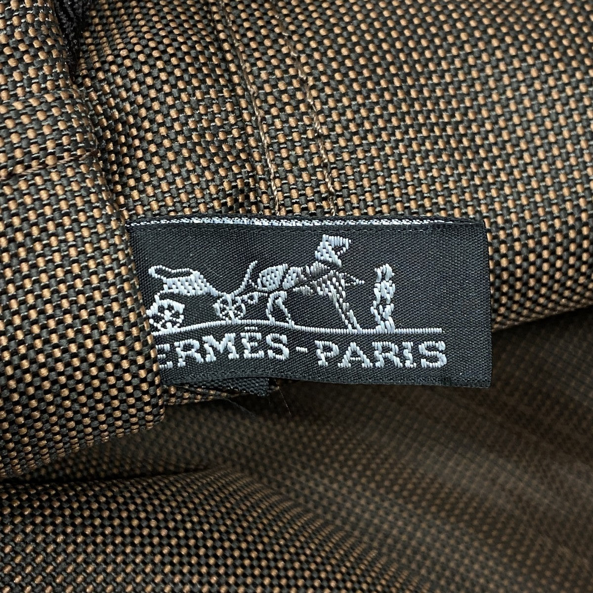 【6fd4848】エルメス トートバッグ エールラインPM キャンバス ブラウン シルバー金具【中古】メンズ レディース ユニセックス