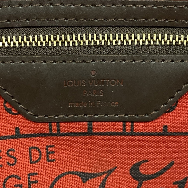 【6fd4850】ルイヴィトン トートバッグ ダミエ ネヴァーフルPM N51109 エベヌ【中古】レディース