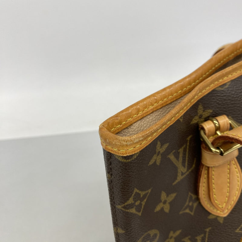 【6fd4852】ルイヴィトン トートバッグ モノグラム バケットPM M42238 ブラウン【中古】レディース