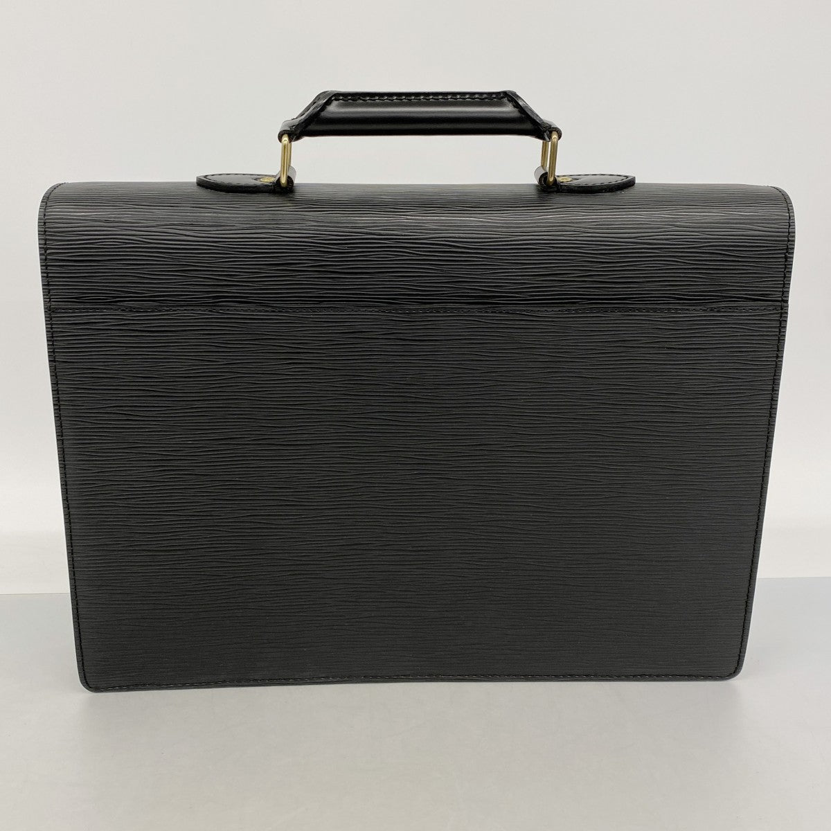 【6fd4861】ルイヴィトン ブリーフケース エピ セルヴィエットコンセイエ M54422 ノワール【中古】メンズ