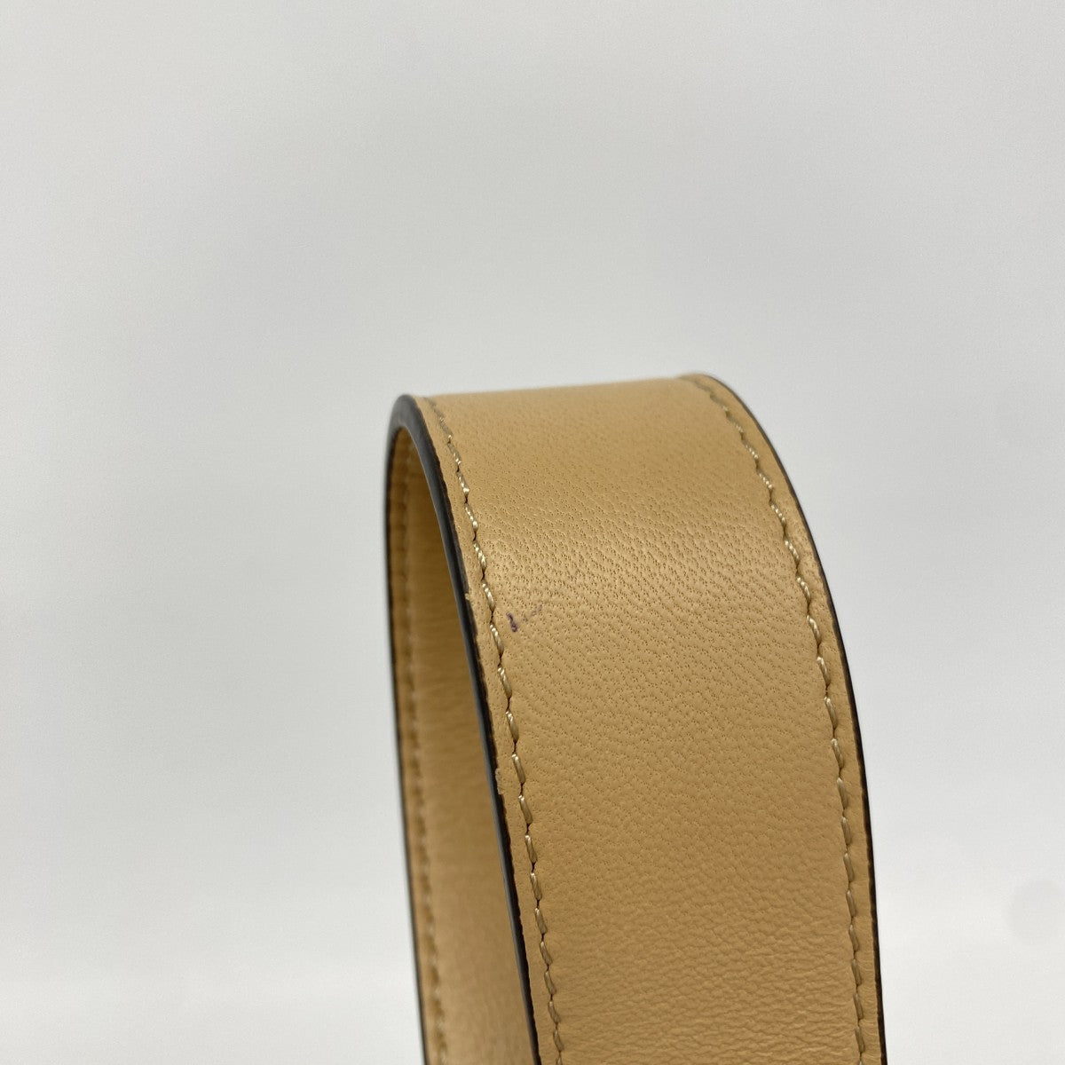 【6fd4865】フェンディ ショルダーバッグ レザー ベージュ ゴールド金具【中古】レディース