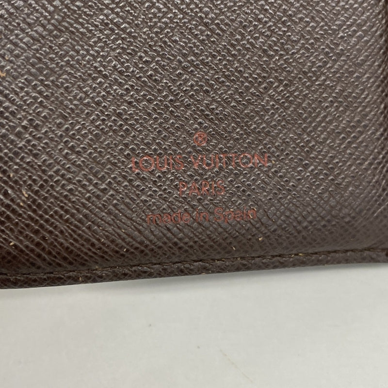 【6fd4917】ルイヴィトン 財布 ダミエ ポルトフォイユヴィエノワ N61674 エベヌ【中古】レディース