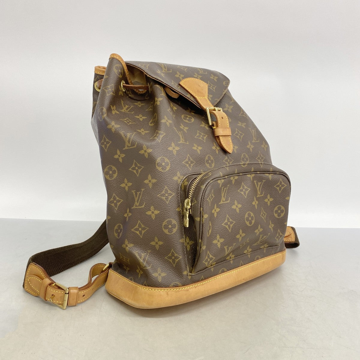 【6fd4924】ルイヴィトン リュック・デイパック モノグラム モンスリGM M51135 ブラウン【中古】レディース