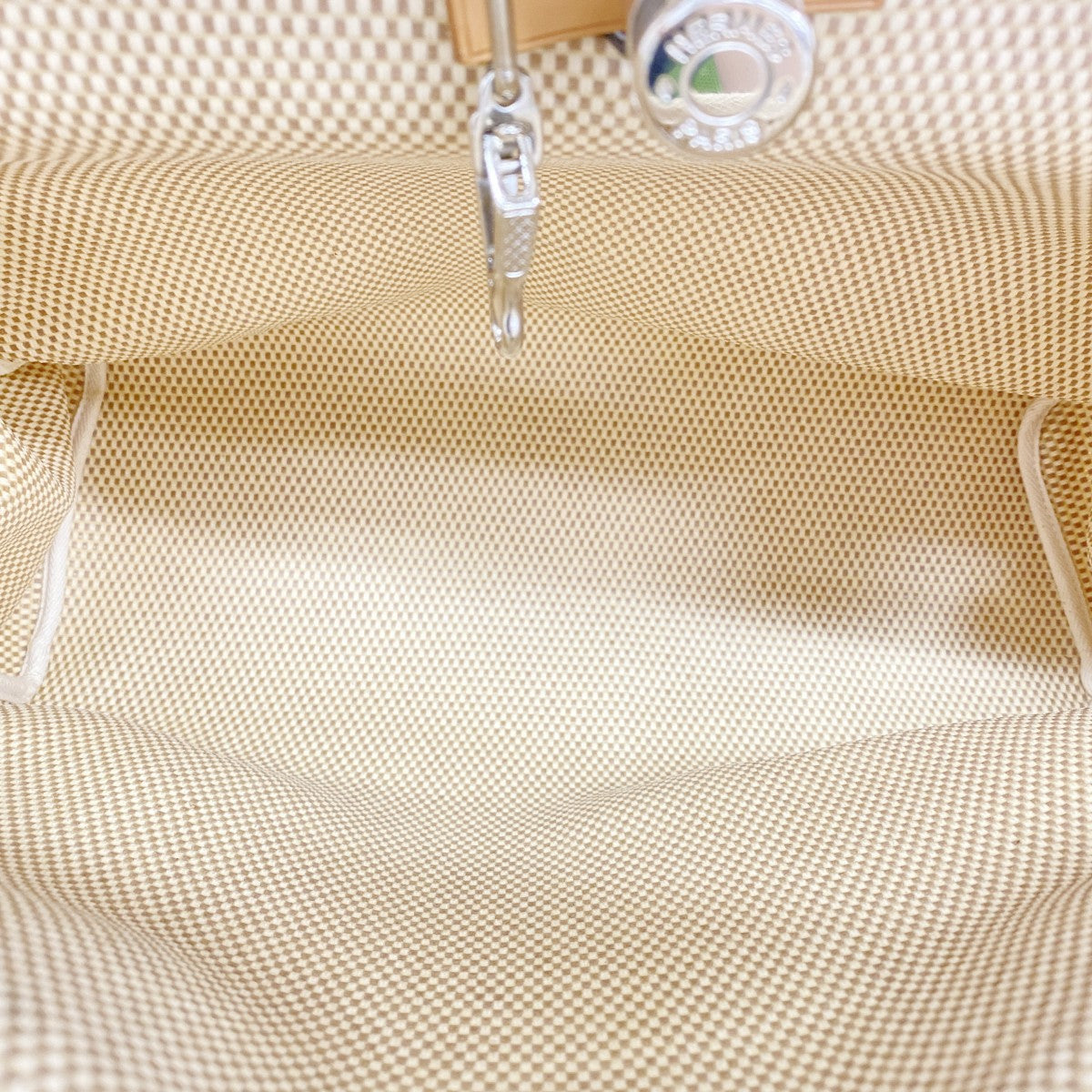 【6fd4946】エルメス ハンドバッグ エールバッグPM トワルGM ナチュラル シルバー金具 □G刻印 2wayバッグ【中古】メンズ レディース ユニセックス