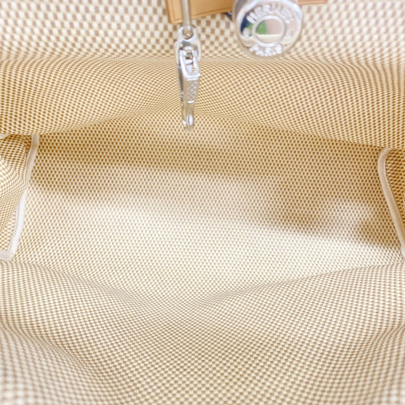 【6fd4946】エルメス ハンドバッグ エールバッグPM トワルGM ナチュラル シルバー金具 □G刻印 2wayバッグ【中古】メンズ レディース ユニセックス
