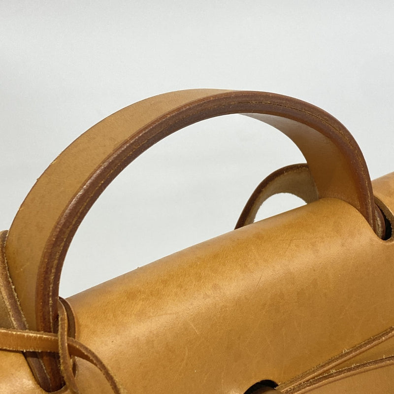 【6fd4946】エルメス ハンドバッグ エールバッグPM トワルGM ナチュラル シルバー金具 □G刻印 2wayバッグ【中古】メンズ レディース ユニセックス