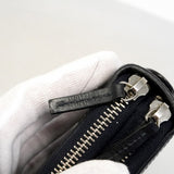 【6fd4959-k】グッチ 長財布 グッチシマ 336298 レザー ネイビー シルバー金具【中古】メンズ