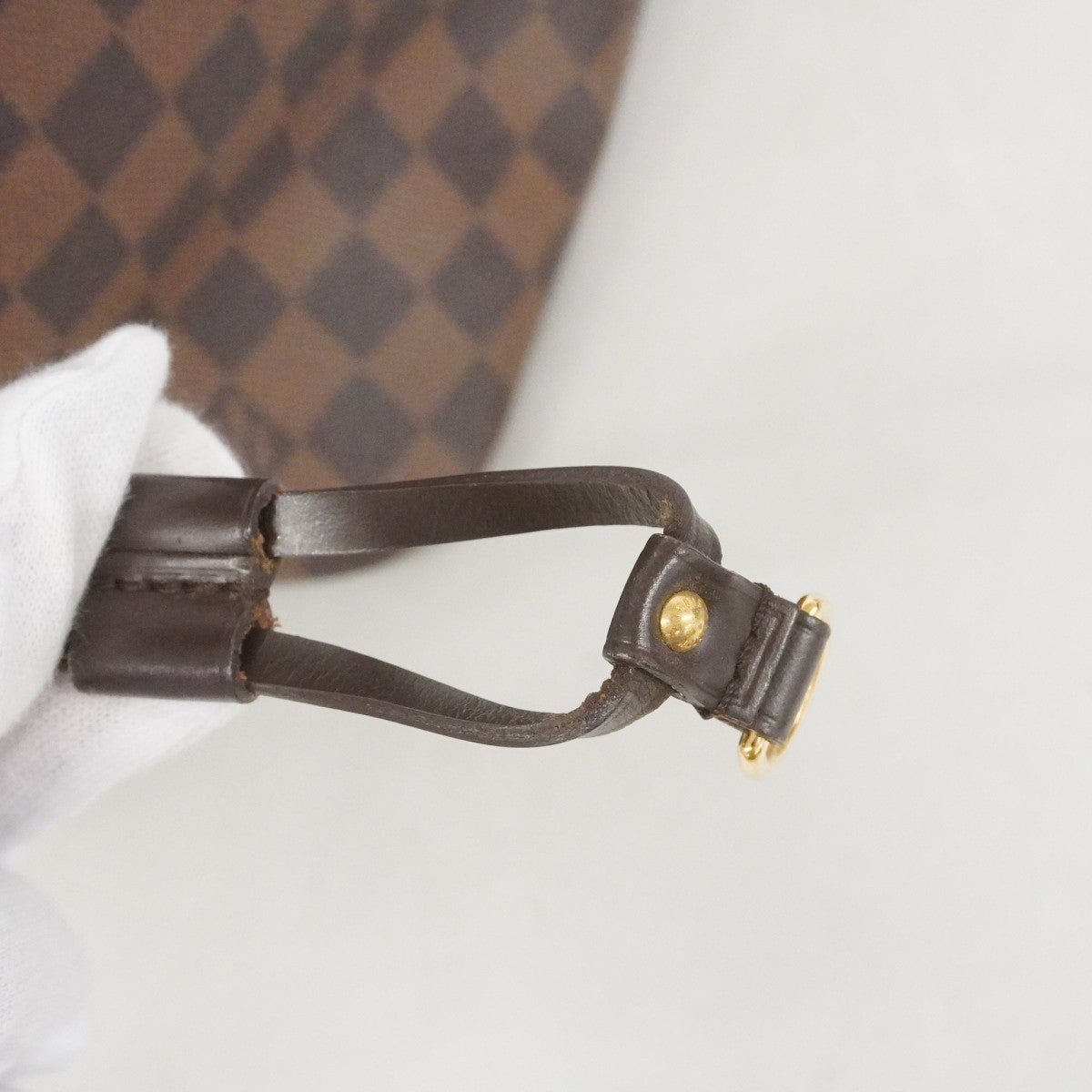 【6fd4968】ルイヴィトン トートバッグ ダミエ ネヴァーフルMM N51105 エベヌ【中古】レディース