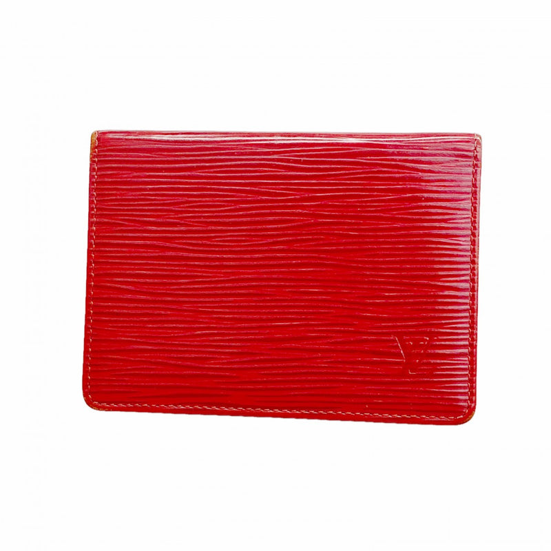 【6fd4983-k】ルイヴィトン カードケース エピ ポルト2カルトヴェルティカル M63207 カスティリアンレッド【中古】メンズ レディース ユニセックス