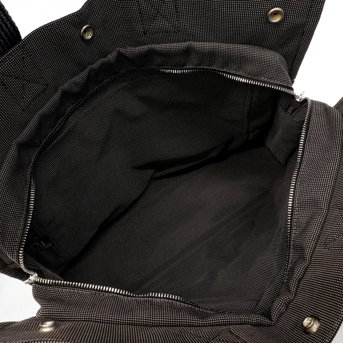 【6fd5005-k】エルメス トートバッグ エールラインMM キャンバス グレー シルバー金具【中古】メンズ レディース ユニセックス