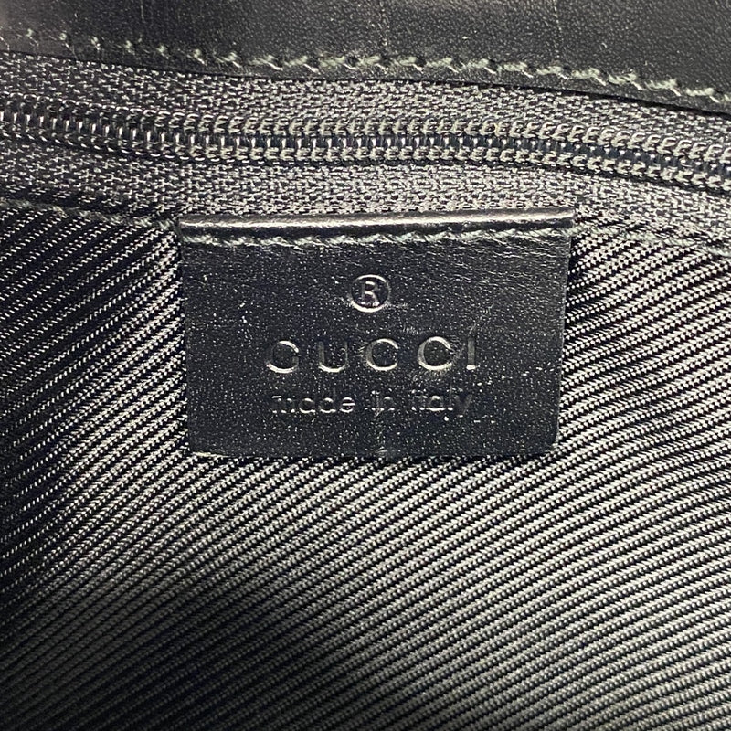 【6fd5042-k】グッチ ハンドバッグ GGキャンバス/ジャッキー 002 1068 キャンバス ブラック シルバー金具【中古】レディース