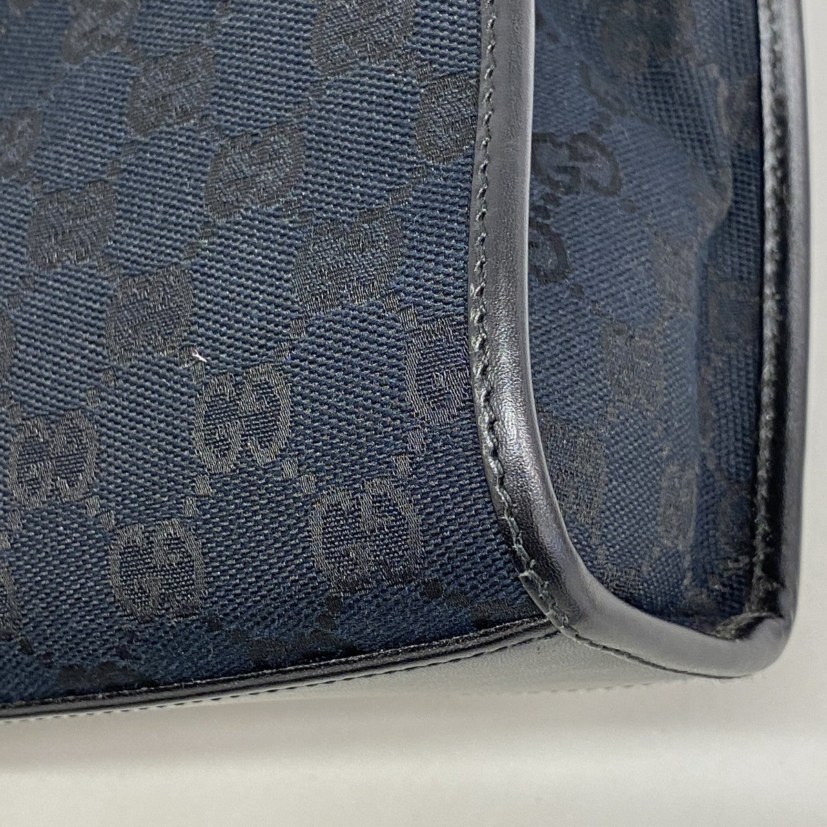 【6fd5042-k】グッチ ハンドバッグ GGキャンバス/ジャッキー 002 1068 キャンバス ブラック シルバー金具【中古】レディース