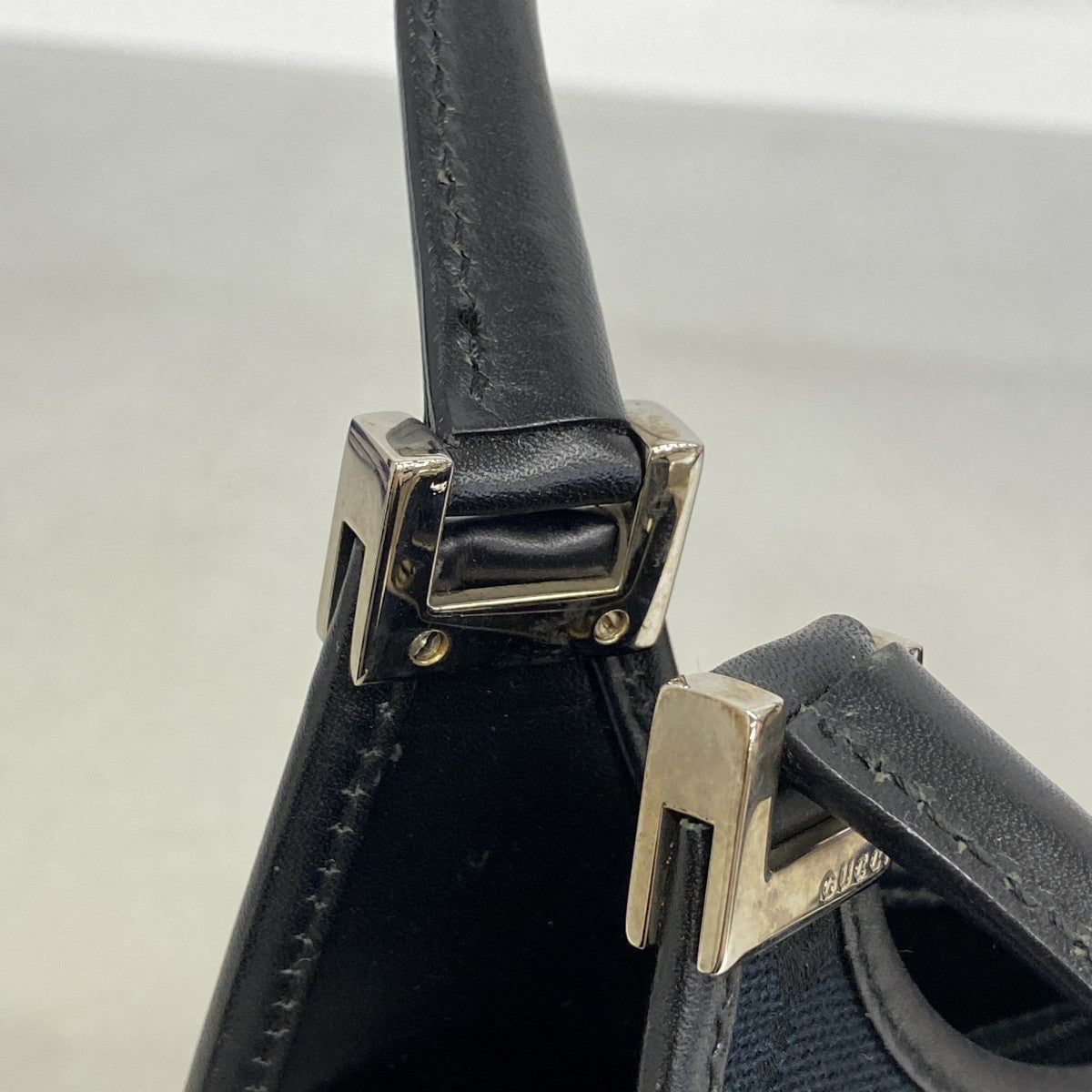 【6fd5042-k】グッチ ハンドバッグ GGキャンバス/ジャッキー 002 1068 キャンバス ブラック シルバー金具【中古】レディース