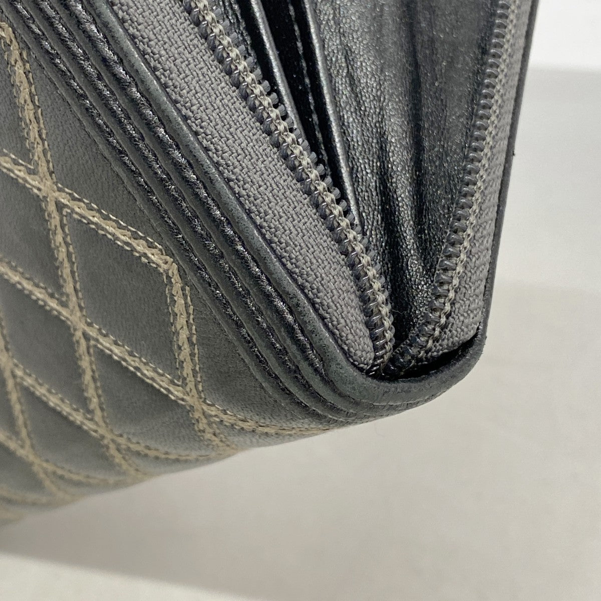 【6fd5045-k】シャネル 長財布 ボーイシャネル レザー ブラック ゴールド金具【中古】メンズ レディース ユニセックス