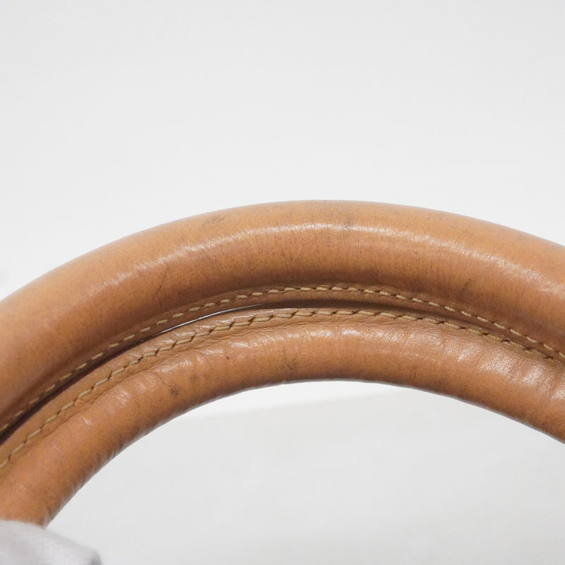 【6fd5048-k】セリーヌ ボストンバッグ マカダム PVC ブラウン ゴールド金具【中古】メンズ レディース ユニセックス