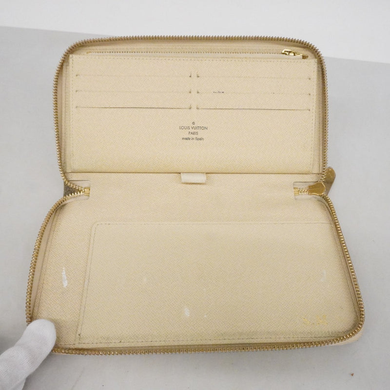 【6fd5054-k】ルイヴィトン 長財布 ダミエ・アズール ジッピーオーガナイザー N60012 ホワイト【中古】レディース