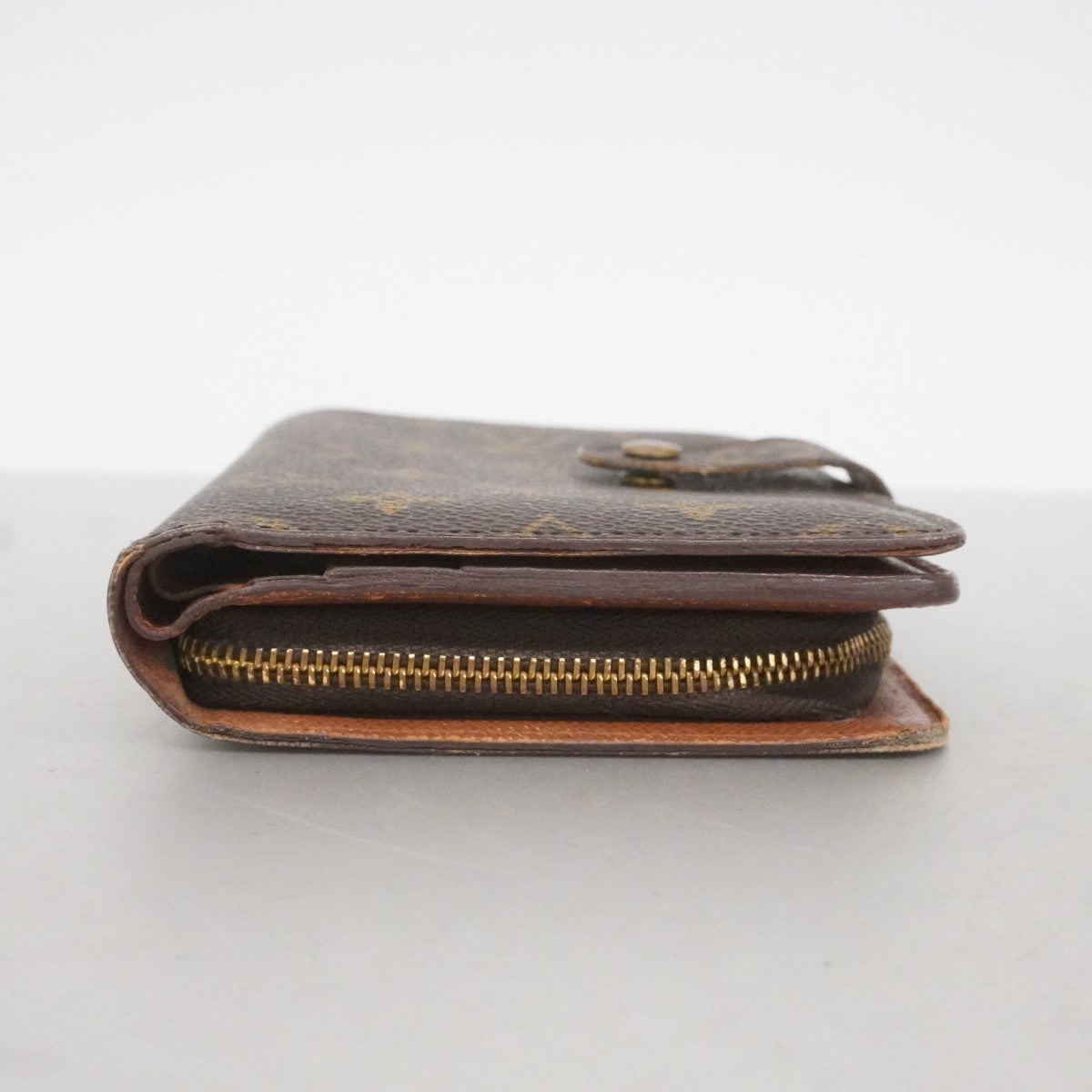 【6fd5066-k】ルイヴィトン 財布 モノグラム ポルトパピエジップ M61207 ブラウン【中古】メンズ レディース ユニセックス
