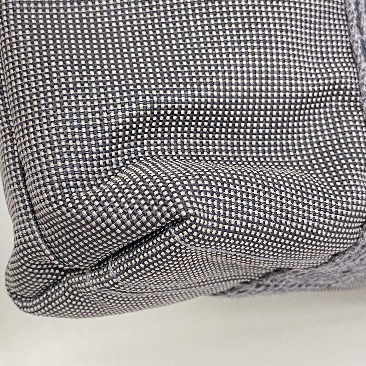 【6fd5072-k】エルメス トートバッグ エールラインカバス キャンバス グレー シルバー金具【中古】レディース