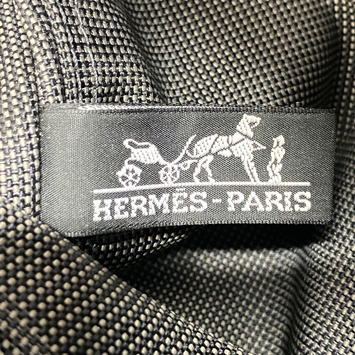 【6fd5073-k】エルメス リュック・デイパック エールラインアドPM キャンバス グレー シルバー金具【中古】レディース