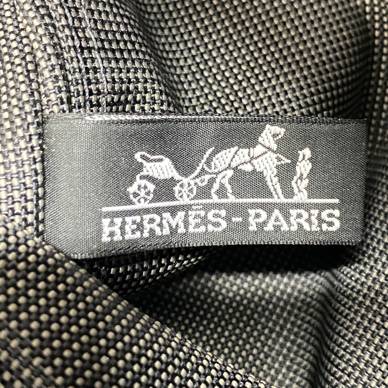 【6fd5073-k】エルメス リュック・デイパック エールラインアドPM キャンバス グレー シルバー金具【中古】レディース