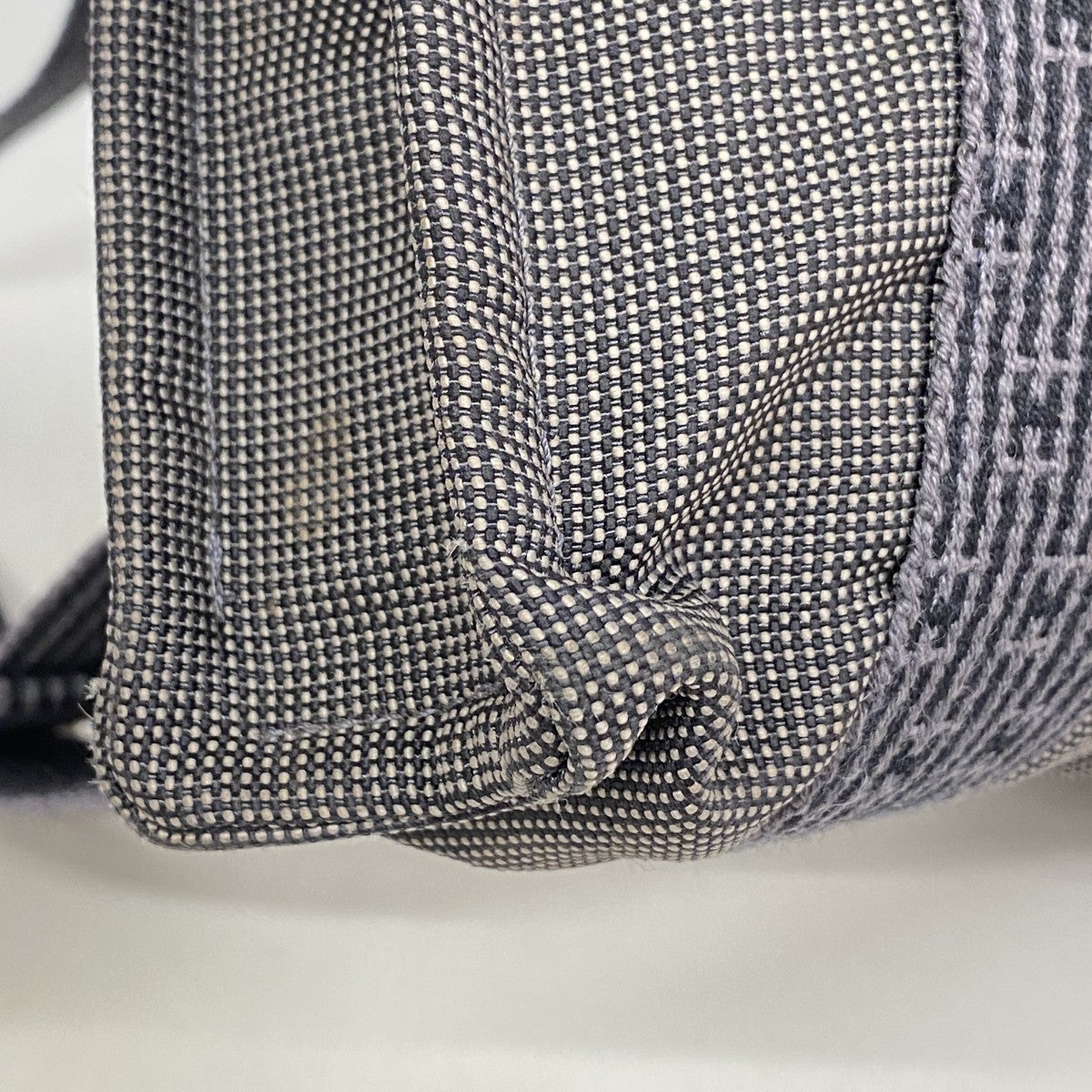 【6fd5073-k】エルメス リュック・デイパック エールラインアドPM キャンバス グレー シルバー金具【中古】レディース