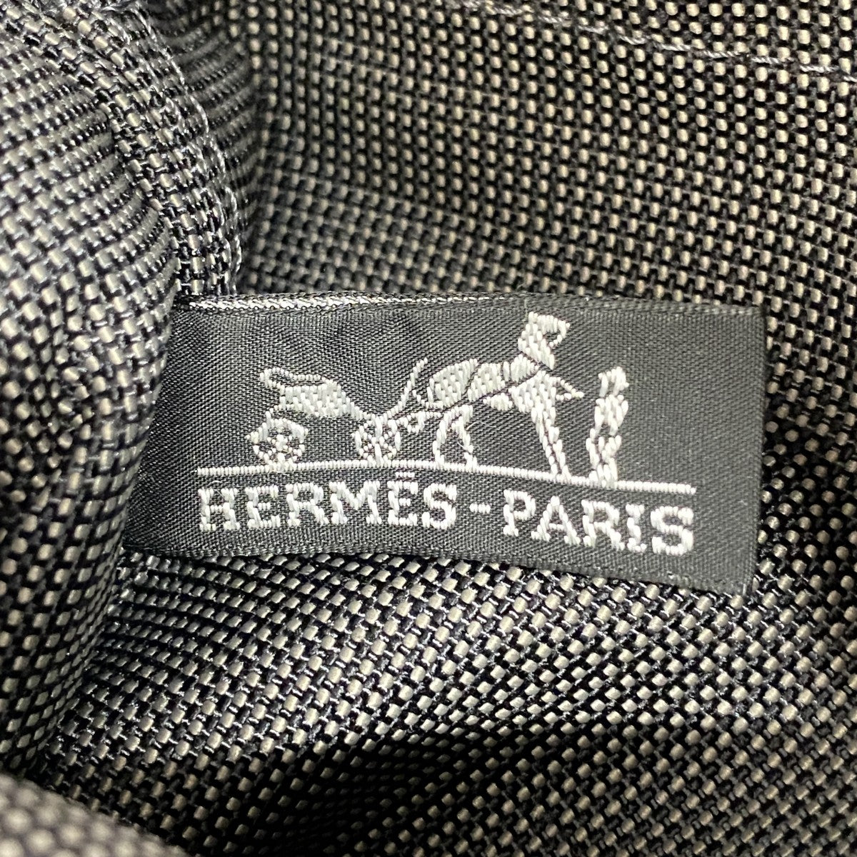 【6fd5074-k】エルメス リュック・デイパック エールラインアドPM キャンバス グレー シルバー金具【中古】レディース