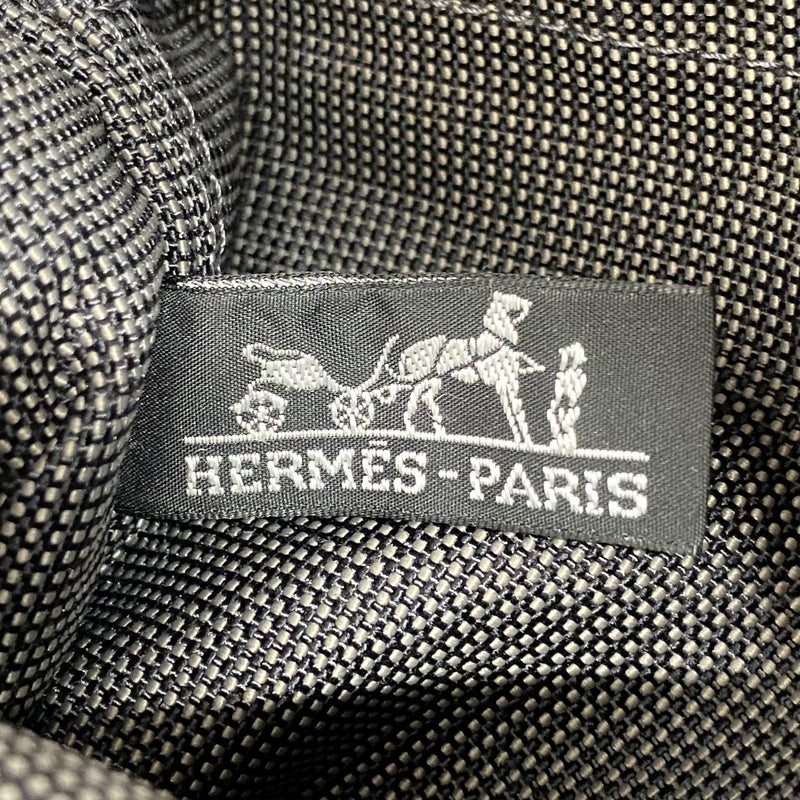 【6fd5074-k】エルメス リュック・デイパック エールラインアドPM キャンバス グレー シルバー金具【中古】レディース