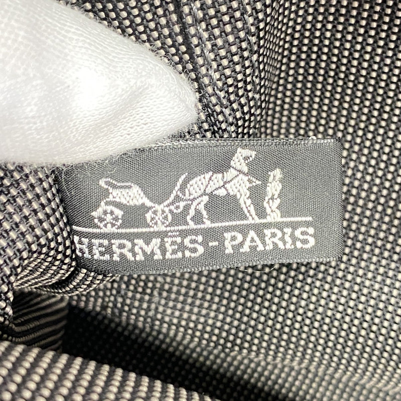 【6fd5075-k】エルメス ハンドバッグ エールラインPM キャンバス グレー シルバー金具【中古】メンズ レディース ユニセックス