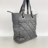 【6fd5076-k】シャネル トートバッグ パリビアリッツ ナイロンキャンバス ブラック シルバー金具【中古】レディース