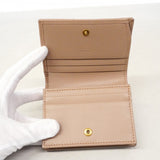 【6fd5093-k】グッチ 財布 GGマーモント 466492 レザー ピンクベージュ ゴールド金具【中古】レディース