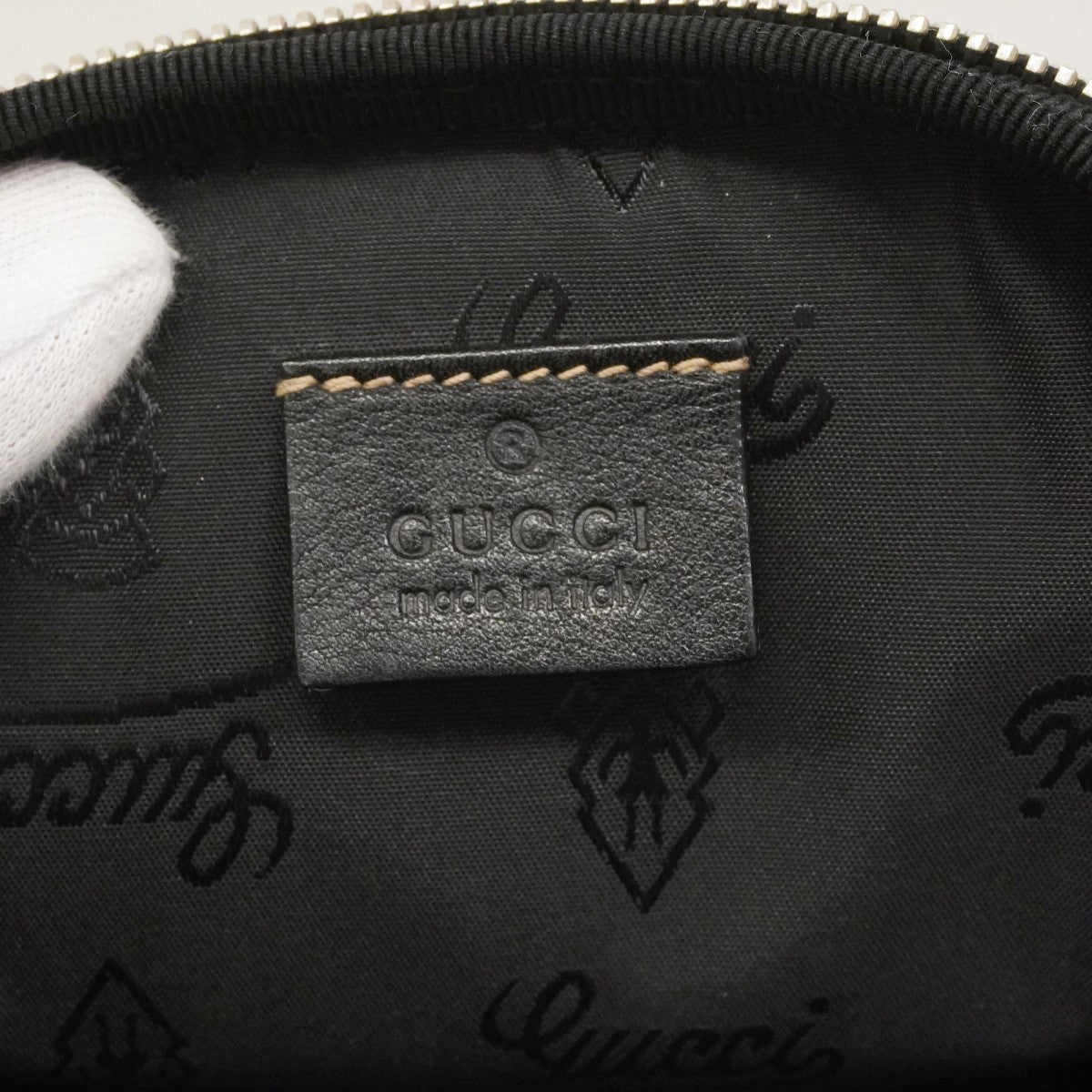 【6fd5094-k】グッチ ウエストバッグ 201846 レザー ブラック シルバー金具【中古】メンズ レディース ユニセックス