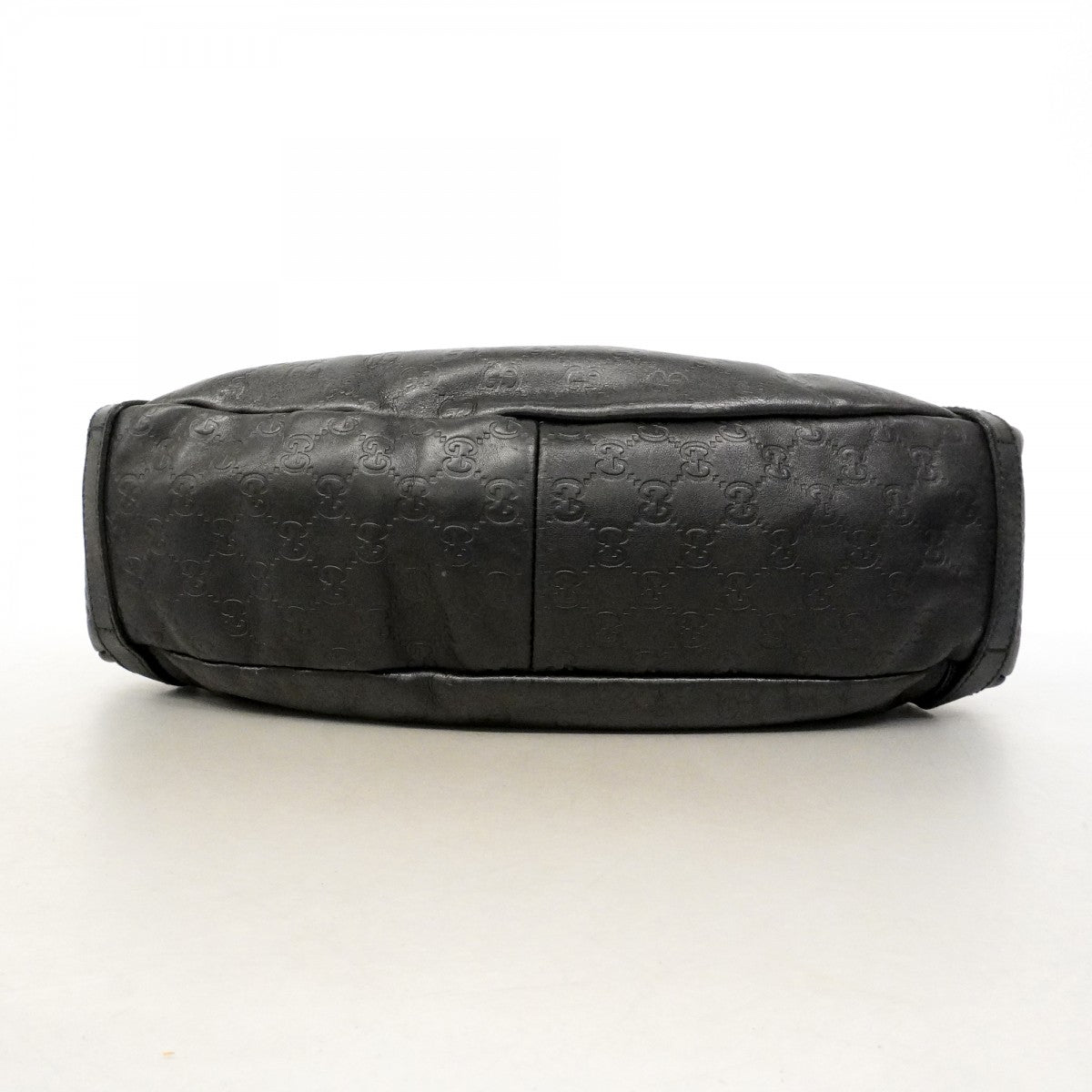 【6fd5095-k】グッチ トートバッグ グッチシマ 130736 レザー ブラック シャンパンゴールド金具【中古】レディース